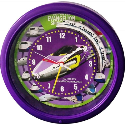 Evangelion shinkansen clock - shinkansen,